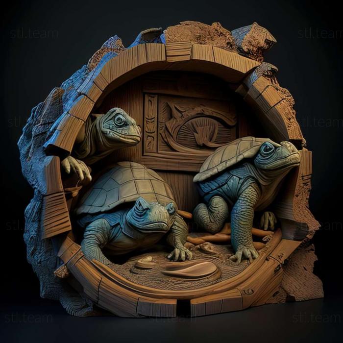 3D model Teenage Mutant Ninja Turtles II Back from the Sewers ga (STL)